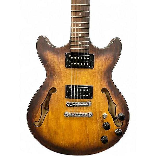 Used Ibanez AM73B Archtop Brown Hollow Body Electric Guitar