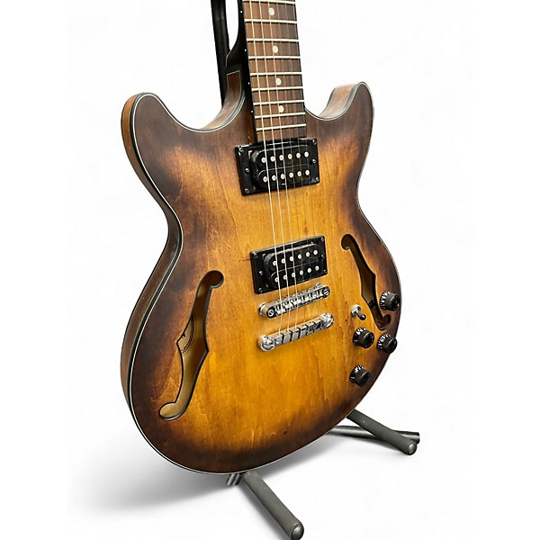 Used Ibanez AM73B Archtop Brown Hollow Body Electric Guitar