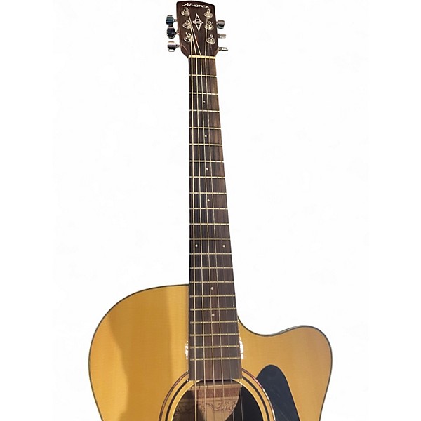 Used Alvarez RF26CE OM/Folk Natural Acoustic Electric Guitar