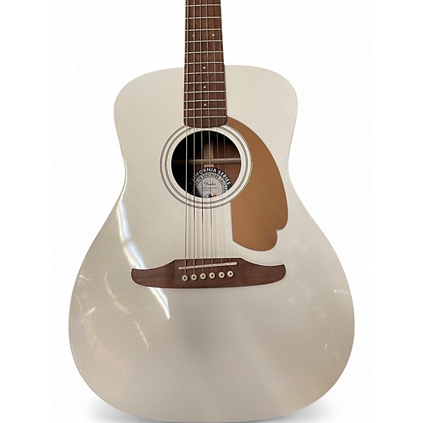 Used Fender Malibu CE Antique White Acoustic Electric Guitar