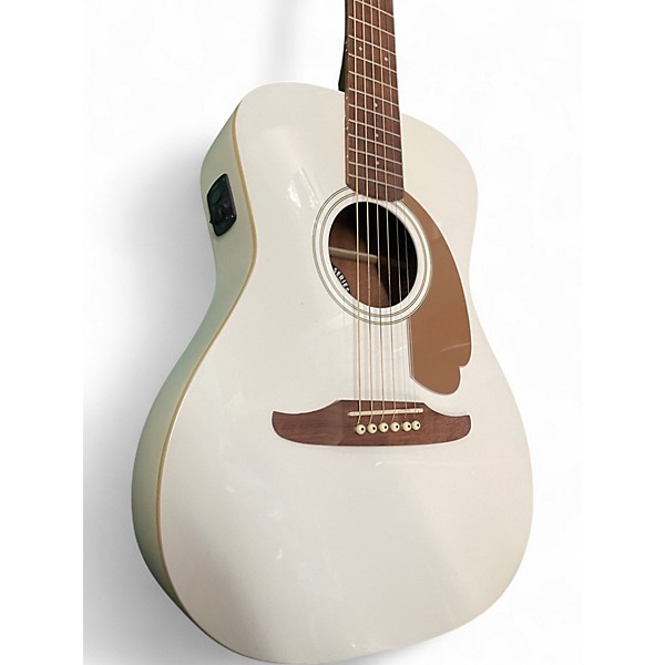 Used Fender Malibu CE Antique White Acoustic Electric Guitar