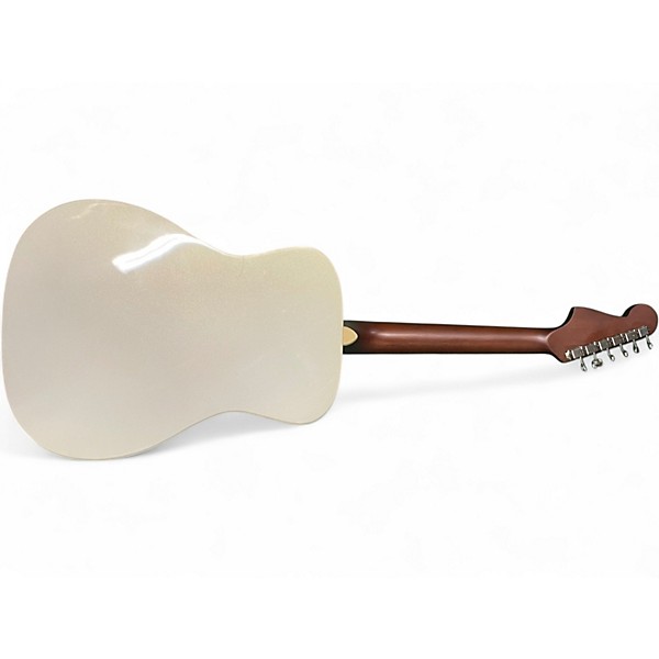 Used Fender Malibu CE Antique White Acoustic Electric Guitar