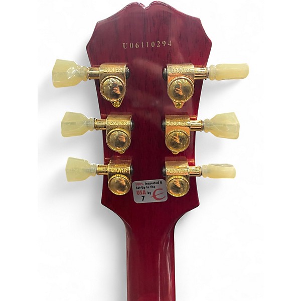 Used Epiphone Les Paul Custom Cherry Sunburst Solid Body Electric Guitar