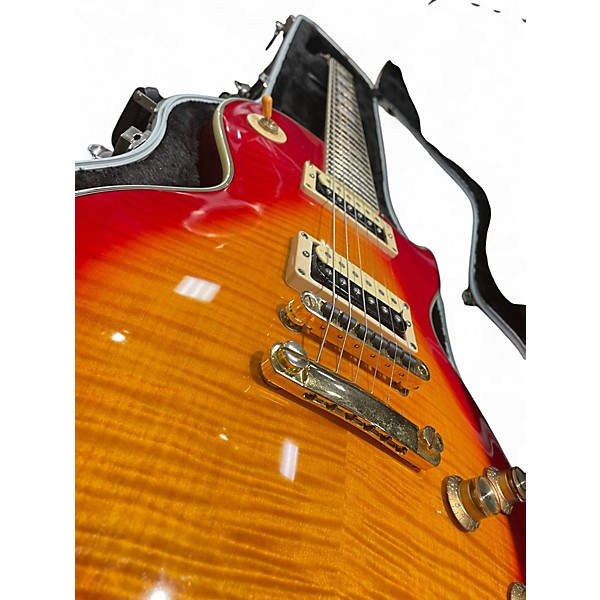 Used Epiphone Les Paul Custom Cherry Sunburst Solid Body Electric Guitar