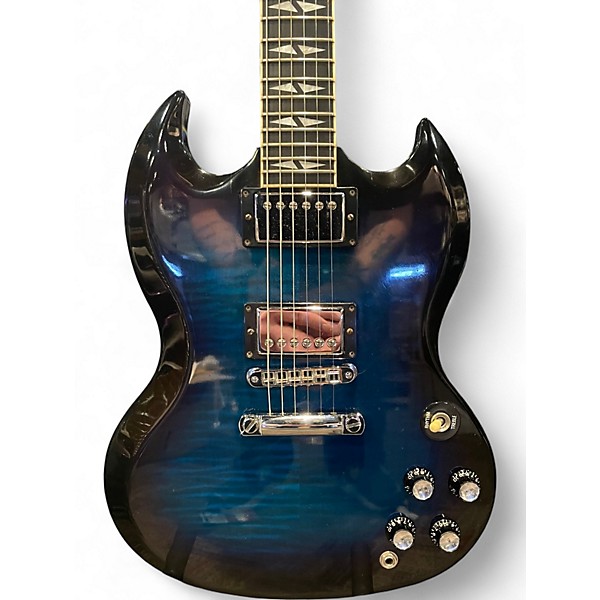 Used Gibson SG Supreme Blue Burst Solid Body Electric Guitar