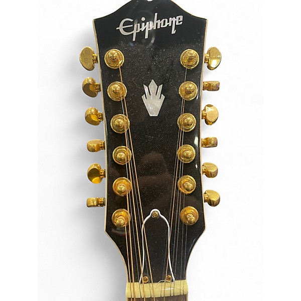 Used Epiphone J-200 Vintage Sunburst 12 String Acoustic Electric Guitar