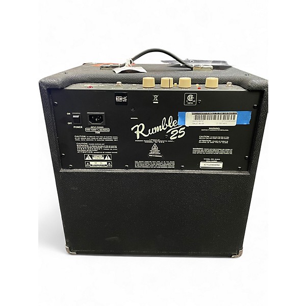Used Fender Rumble 25 25W 1x8 Bass Combo Amp