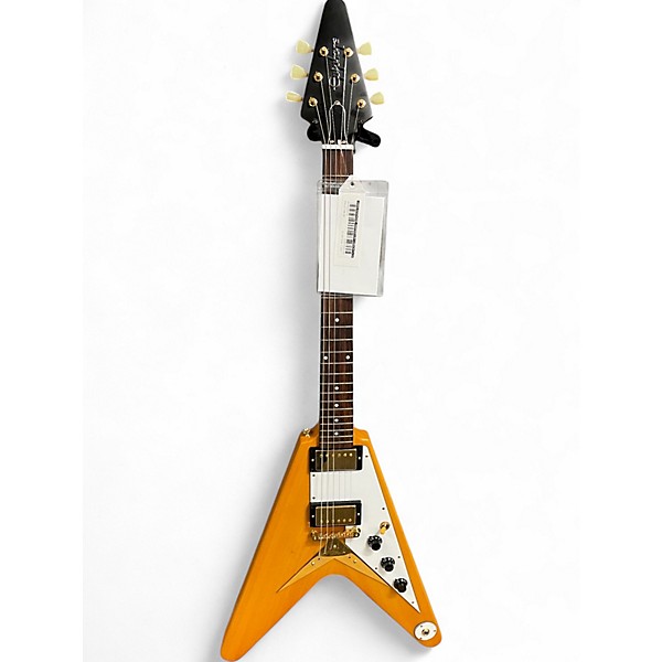 Used Epiphone Inspired By Gibson Flying V Korrina Natural Solid Body Electric Guitar