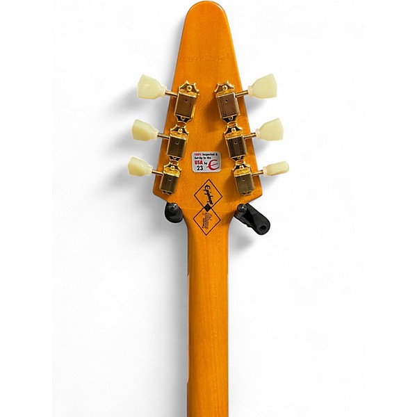 Used Epiphone Inspired By Gibson Flying V Korrina Natural Solid Body Electric Guitar