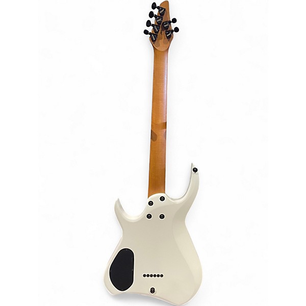 Used Kiesel Kyber 6  White and Pink Solid Body Electric Guitar