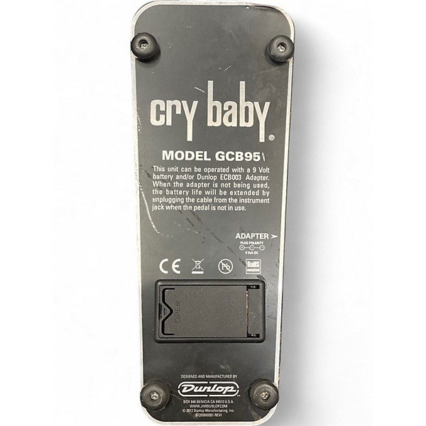 Used Dunlop GCB95 Original Crybaby Wah Effect Pedal