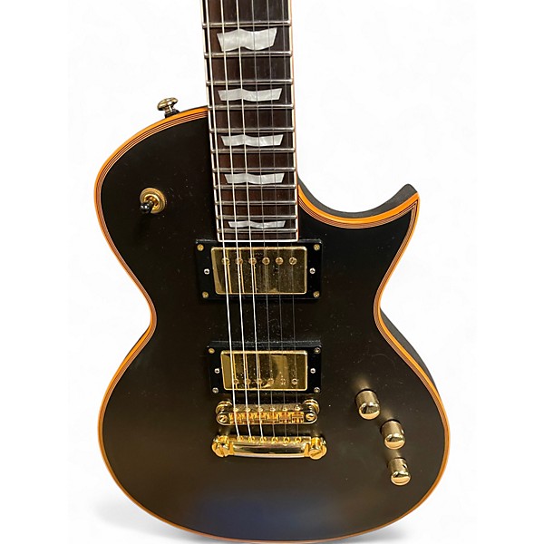 Used ESP LTD EC1000 Deluxe Vintage Black Solid Body Electric Guitar