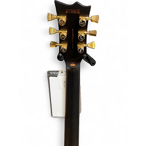 Used ESP LTD EC1000 Deluxe Vintage Black Solid Body Electric Guitar