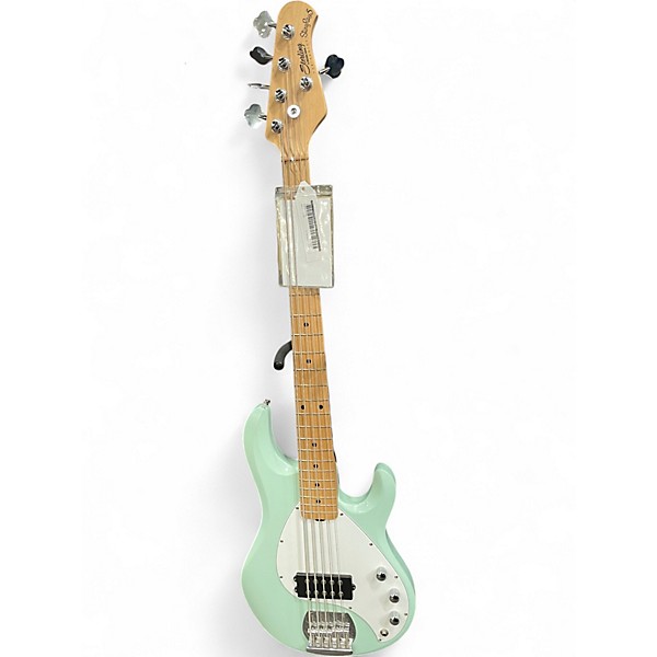 Used Sterling by Music Man Sub Stingray 5 Mint Green Electric Bass Guitar