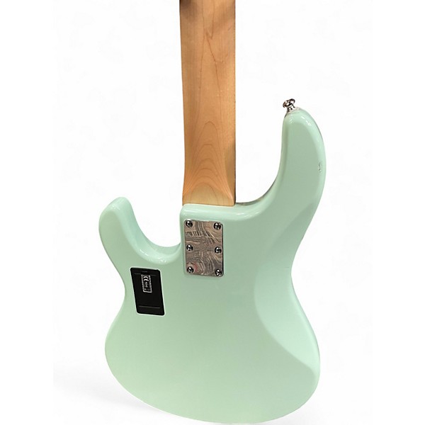 Used Sterling by Music Man Sub Stingray 5 Mint Green Electric Bass Guitar
