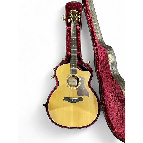 Used Taylor 214CE Deluxe Natural Acoustic Electric Guitar