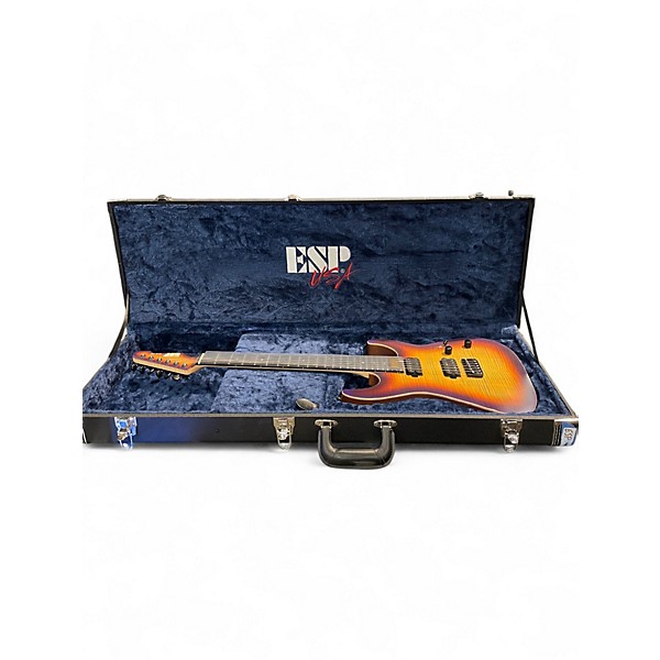 Used ESP USA Custom Shop M-II HT Lynch Burst Solid Body Electric Guitar