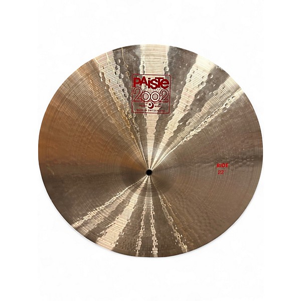 Used Paiste 22in 2002 Ride Cymbal