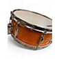Used Norma 6.5X14 Snare Drum Orange Sparkle Drum