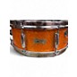 Used Norma 6.5X14 Snare Drum Orange Sparkle Drum