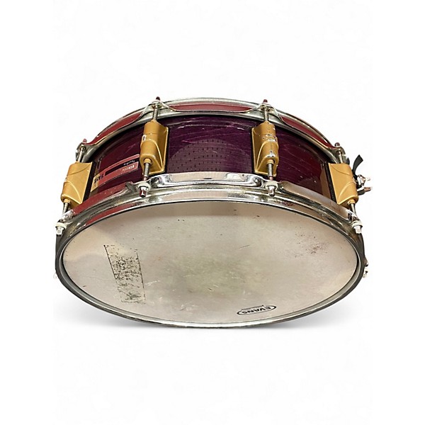 Used Taye Drums 6.5X14 Tour Pro Snare Drum Purple Drum
