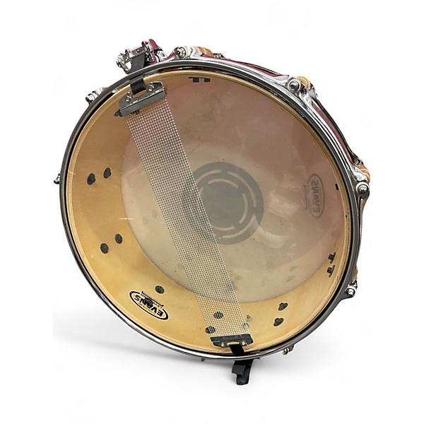 Used Taye Drums 6.5X14 Tour Pro Snare Drum Purple Drum