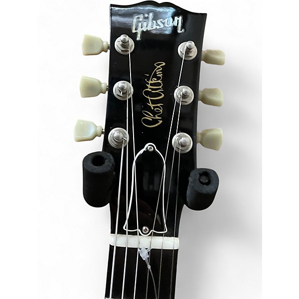 Vintage 1996 Gibson Chet Atkins Tennessean Black Cherry Hollow Body Electric Guitar
