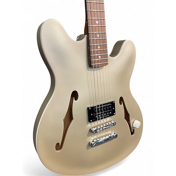 Used Fender Tom Delonge starcaster Shoreline Gold Hollow Body Electric Guitar