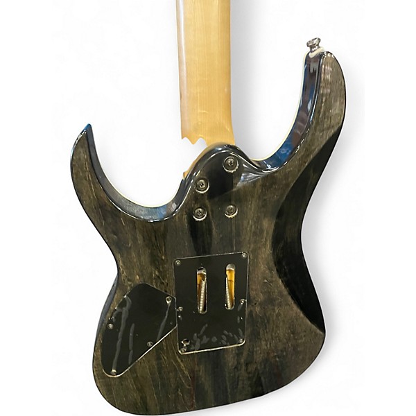 Used Ibanez RG4EXFM1 Trans Black Solid Body Electric Guitar
