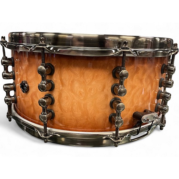Used Mapex 6.5in Black Panther Versatus Peach Burl Burst Drum