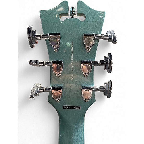 Used D'Angelico Premier DC Mini Lake Placid Blue Hollow Body Electric Guitar