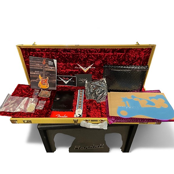 Used Fender Custom Shop Jimmy Page Mirror Telecaster White Blonde Solid Body Electric Guitar