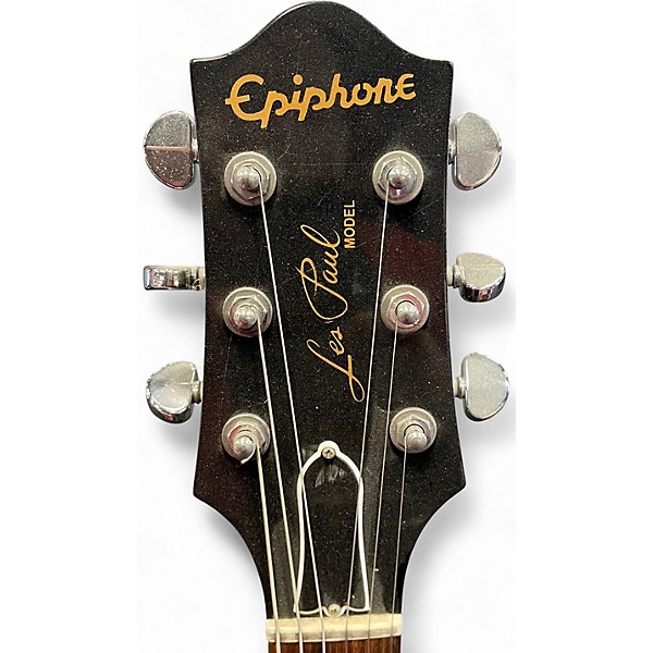 Used Epiphone Elitist Les Paul Studio Bigsby Black Solid Body Electric Guitar