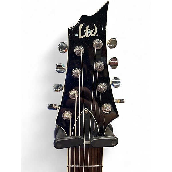 Used ESP LTD H-208 8 String Black Solid Body Electric Guitar