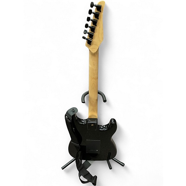 Used Lyx Pro ELECTRIC GUITAR Black and White Solid Body Electric Guitar