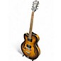 Used Ibanez Left Handed A55ltf Worn Brown Hollow Body Electric Guitar