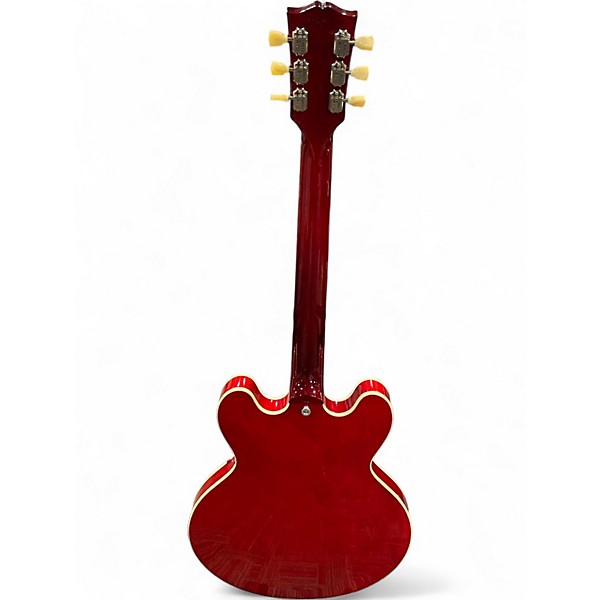 Used Gibson ES335 Candy Apple Red Hollow Body Electric Guitar