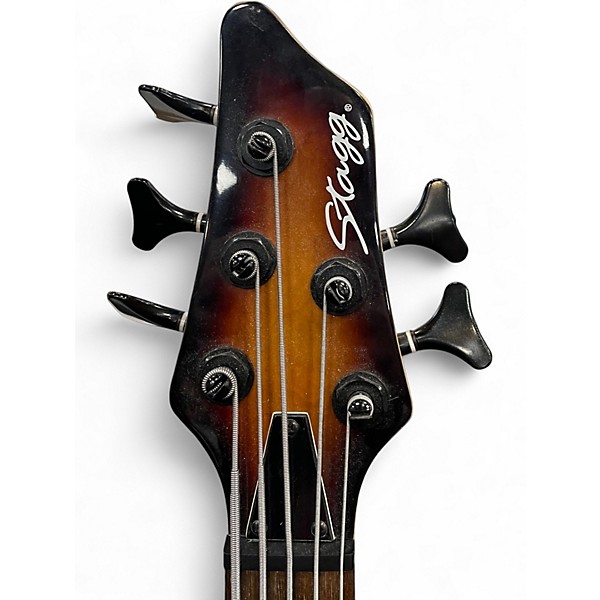 Used Stagg 5 STRING 2 Color Sunburst Electric Bass Guitar