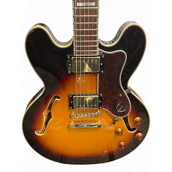 Used Epiphone Sheraton ii VS Tobacco Sunburst Hollow Body Electric Guitar