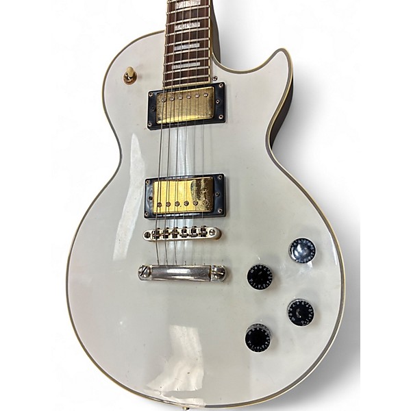 Used Epiphone Les Paul Custom Alpine White Solid Body Electric Guitar