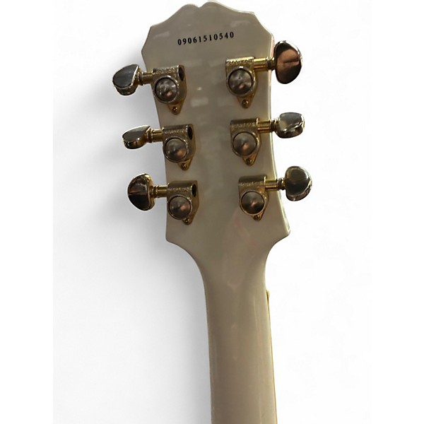 Used Epiphone Les Paul Custom Alpine White Solid Body Electric Guitar