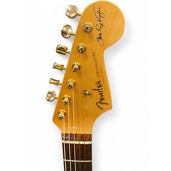 Used 2002 Fender Artist Series Stevie Ray Vaughan Stratocaster 3 Color Sunburst Solid Body Electric Guitar