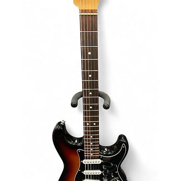 Used 2002 Fender Artist Series Stevie Ray Vaughan Stratocaster 3 Color Sunburst Solid Body Electric Guitar