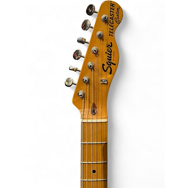 Used Squier Telecaster Custom 2 Color Sunburst Solid Body Electric Guitar