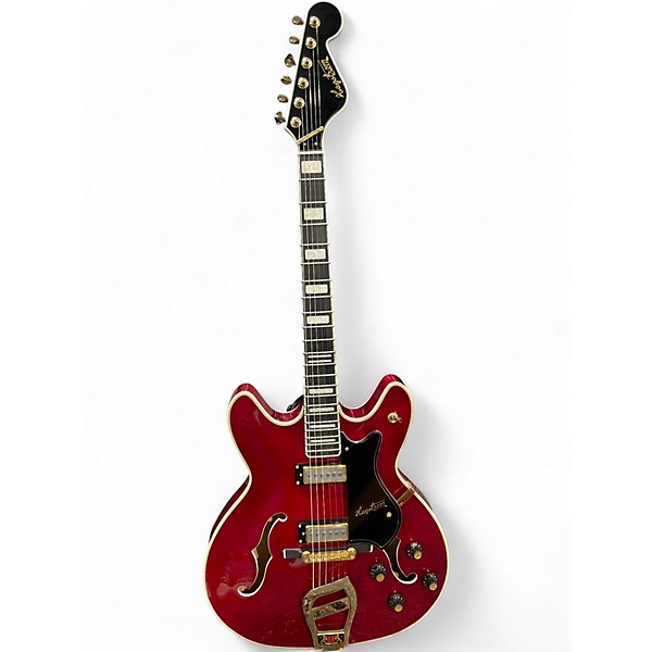 Used Hagstrom Viking II Cherry Hollow Body Electric Guitar