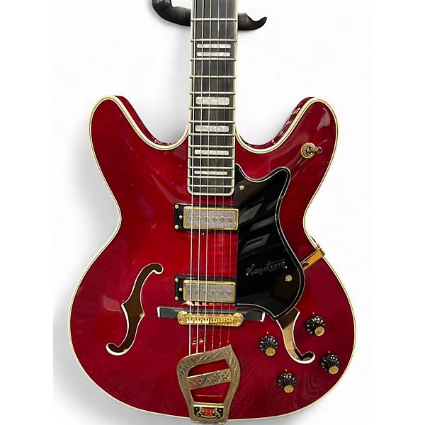 Used Hagstrom Viking II Cherry Hollow Body Electric Guitar