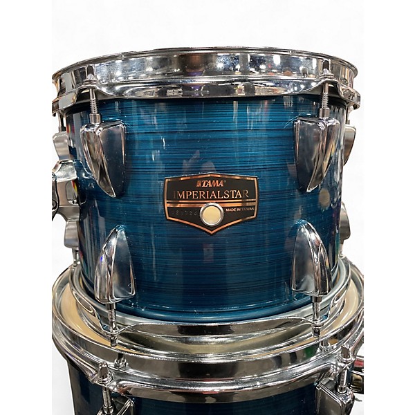 Used 2025 Tama 5 Piece Imperialstar Hairline Blue Drum Kit