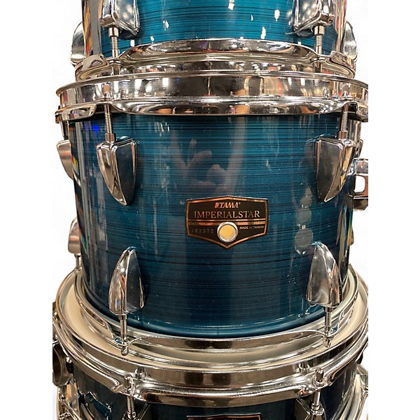 Used 2025 Tama 5 Piece Imperialstar Hairline Blue Drum Kit