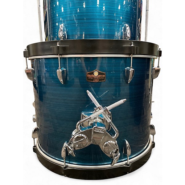Used 2025 Tama 5 Piece Imperialstar Hairline Blue Drum Kit