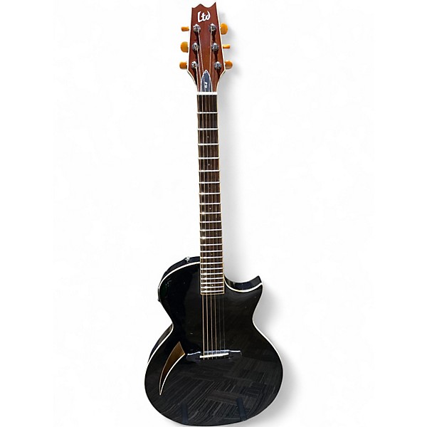 Used ESP LTD TL6 Black Acoustic Electric Guitar
